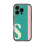 スリムプロテクションプレミアムケース with MagSafe［ オリジナル - initial color line - S green ］