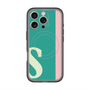 スリムプロテクションプレミアムケース with MagSafe［ オリジナル - initial color line - S green ］