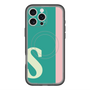 スリムプロテクションプレミアムケース with MagSafe［ オリジナル - initial color line - S green ］