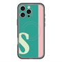スリムプロテクションプレミアムケース with MagSafe［ オリジナル - initial color line - S green ］
