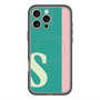 スリムプロテクションプレミアムケース with MagSafe［ オリジナル - initial color line - S green ］