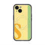 スリムプロテクションプレミアムケース with MagSafe［ オリジナル - initial color line - S yellow ］