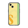スリムプロテクションプレミアムケース with MagSafe［ オリジナル - initial color line - S yellow ］