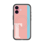 スリムプロテクションプレミアムケース with MagSafe［ オリジナル - initial color line - T pink ］