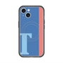 スリムプロテクションプレミアムケース with MagSafe［ オリジナル - initial color line - T blue ］