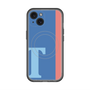 スリムプロテクションプレミアムケース with MagSafe［ オリジナル - initial color line - T blue ］