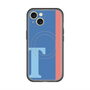 スリムプロテクションプレミアムケース with MagSafe［ オリジナル - initial color line - T blue ］