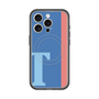 スリムプロテクションプレミアムケース with MagSafe［ オリジナル - initial color line - T blue ］