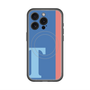 スリムプロテクションプレミアムケース with MagSafe［ オリジナル - initial color line - T blue ］