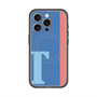 スリムプロテクションプレミアムケース with MagSafe［ オリジナル - initial color line - T blue ］