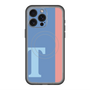 スリムプロテクションプレミアムケース with MagSafe［ オリジナル - initial color line - T blue ］