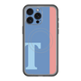 スリムプロテクションプレミアムケース with MagSafe［ オリジナル - initial color line - T blue ］