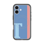 スリムプロテクションプレミアムケース with MagSafe［ オリジナル - initial color line - T blue ］