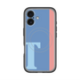 スリムプロテクションプレミアムケース with MagSafe［ オリジナル - initial color line - T blue ］