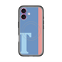 スリムプロテクションプレミアムケース with MagSafe［ オリジナル - initial color line - T blue ］
