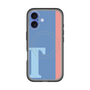 スリムプロテクションプレミアムケース with MagSafe［ オリジナル - initial color line - T blue ］