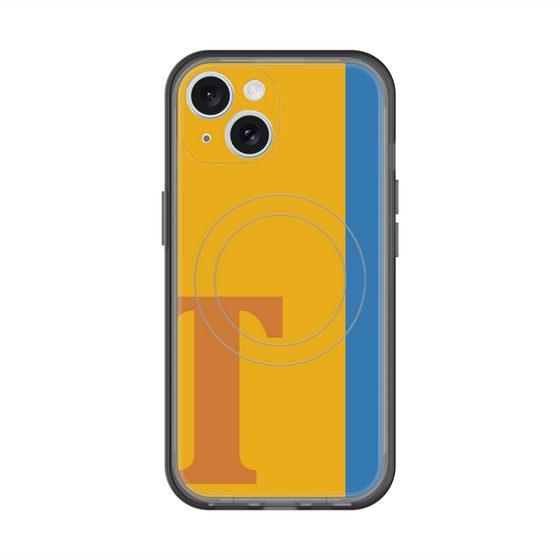 スリムプロテクションプレミアムケース with MagSafe［ オリジナル - initial color line - T orange ］