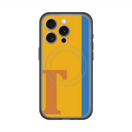 スリムプロテクションプレミアムケース with MagSafe［ オリジナル - initial color line - T orange ］