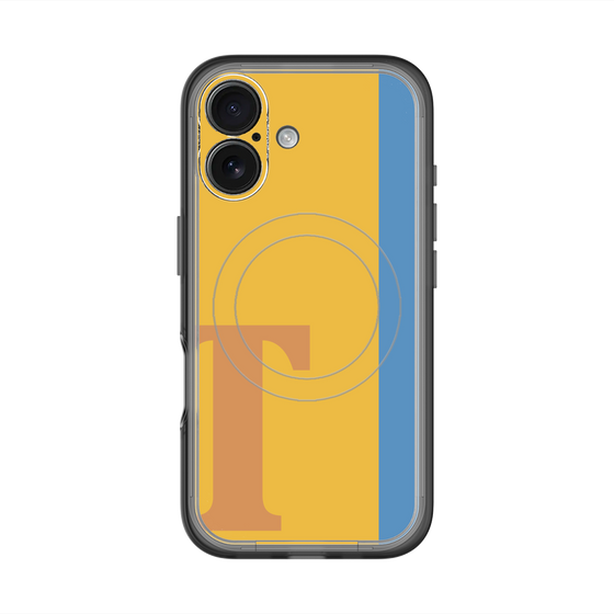 スリムプロテクションプレミアムケース with MagSafe［ オリジナル - initial color line - T orange ］