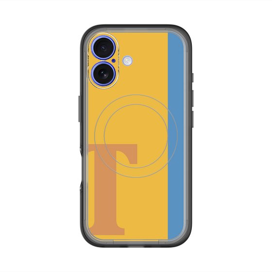 スリムプロテクションプレミアムケース with MagSafe［ オリジナル - initial color line - T orange ］