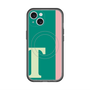 スリムプロテクションプレミアムケース with MagSafe［ オリジナル - initial color line - T green ］