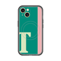 スリムプロテクションプレミアムケース with MagSafe［ オリジナル - initial color line - T green ］