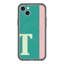 スリムプロテクションプレミアムケース with MagSafe［ オリジナル - initial color line - T green ］
