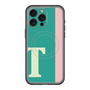 スリムプロテクションプレミアムケース with MagSafe［ オリジナル - initial color line - T green ］