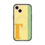 スリムプロテクションプレミアムケース with MagSafe［ オリジナル - initial color line - T yellow ］