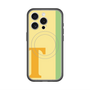スリムプロテクションプレミアムケース with MagSafe［ オリジナル - initial color line - T yellow ］