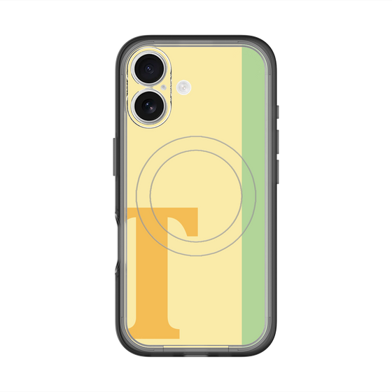 スリムプロテクションプレミアムケース with MagSafe［ オリジナル - initial color line - T yellow ］