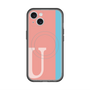 スリムプロテクションプレミアムケース with MagSafe［ オリジナル - initial color line - U pink ］