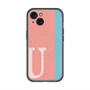 スリムプロテクションプレミアムケース with MagSafe［ オリジナル - initial color line - U pink ］