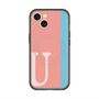 スリムプロテクションプレミアムケース with MagSafe［ オリジナル - initial color line - U pink ］
