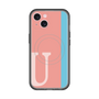 スリムプロテクションプレミアムケース with MagSafe［ オリジナル - initial color line - U pink ］