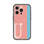 スリムプロテクションプレミアムケース with MagSafe［ オリジナル - initial color line - U pink ］