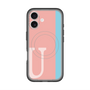 スリムプロテクションプレミアムケース with MagSafe［ オリジナル - initial color line - U pink ］