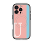 スリムプロテクションプレミアムケース with MagSafe［ オリジナル - initial color line - U pink ］