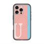 スリムプロテクションプレミアムケース with MagSafe［ オリジナル - initial color line - U pink ］