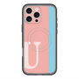 スリムプロテクションプレミアムケース with MagSafe［ オリジナル - initial color line - U pink ］