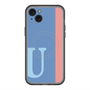 スリムプロテクションプレミアムケース with MagSafe［ オリジナル - initial color line - U blue ］