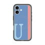 スリムプロテクションプレミアムケース with MagSafe［ オリジナル - initial color line - U blue ］