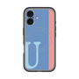 スリムプロテクションプレミアムケース with MagSafe［ オリジナル - initial color line - U blue ］