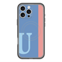 スリムプロテクションプレミアムケース with MagSafe［ オリジナル - initial color line - U blue ］