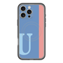 スリムプロテクションプレミアムケース with MagSafe［ オリジナル - initial color line - U blue ］