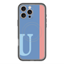 スリムプロテクションプレミアムケース with MagSafe［ オリジナル - initial color line - U blue ］