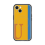 スリムプロテクションプレミアムケース with MagSafe［ オリジナル - initial color line - U orange ］