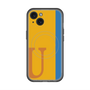 スリムプロテクションプレミアムケース with MagSafe［ オリジナル - initial color line - U orange ］