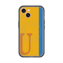 スリムプロテクションプレミアムケース with MagSafe［ オリジナル - initial color line - U orange ］