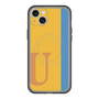 スリムプロテクションプレミアムケース with MagSafe［ オリジナル - initial color line - U orange ］